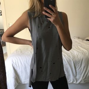 Good Luck Gem // Distressed Tank